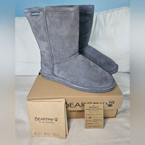 NIB Bearpaw Suede & Wool Unisex Boots, 10M/11W